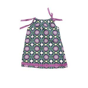 Hanna Andersson Print Pillowcase Dress Purple Size 3 (90)